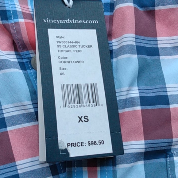 Vineyard Vines Performance Tucker Shirt Size XS MSRP $98.50 NWT - Picture 5 of 9